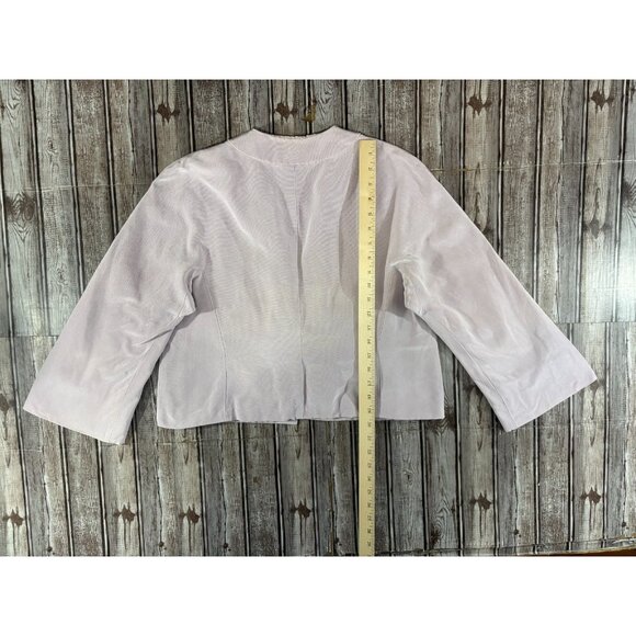 Jean Louis Scherrer Boutique cotton silk Jacket size 44 US 8 color pink France - Picture 8 of 8